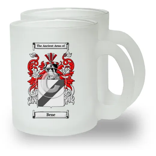 Bene Pair of Frosted Glass Mugs