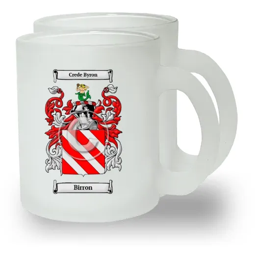 Birron Pair of Frosted Glass Mugs