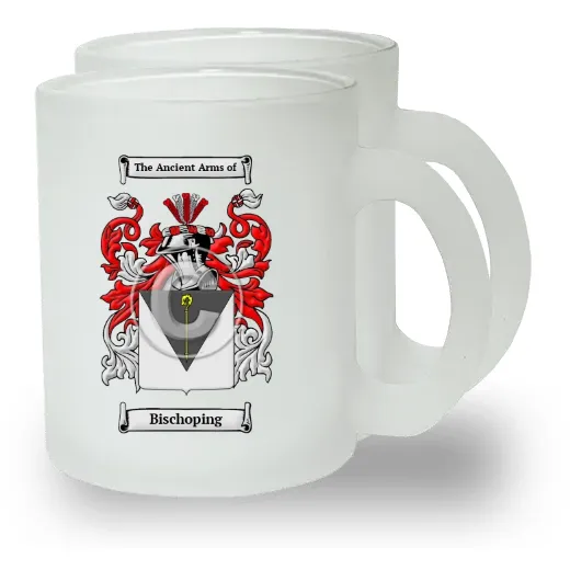 Bischoping Pair of Frosted Glass Mugs