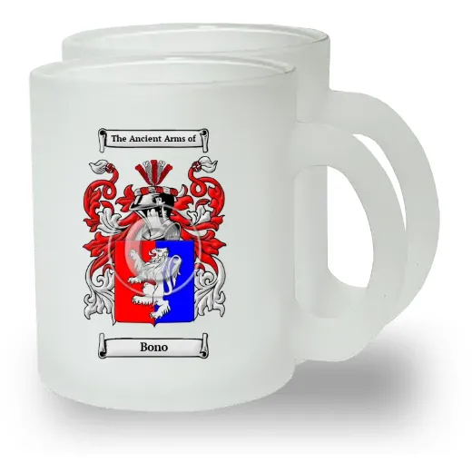 Bono Pair of Frosted Glass Mugs