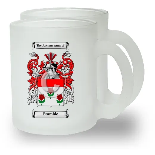 Bramble Pair of Frosted Glass Mugs