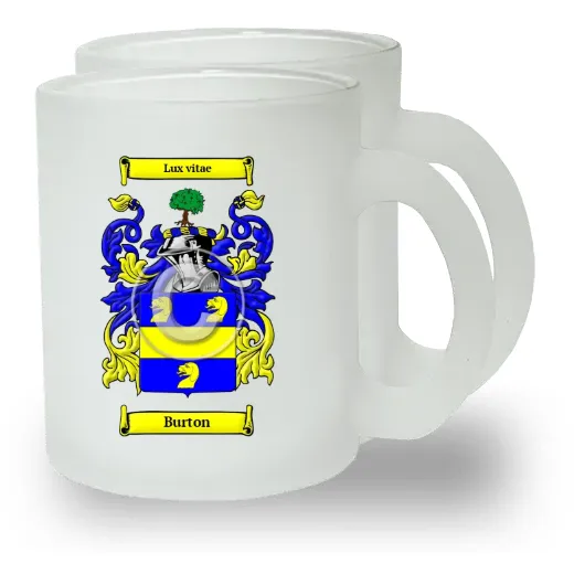 Burton Pair of Frosted Glass Mugs