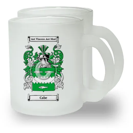 Cabe Pair of Frosted Glass Mugs