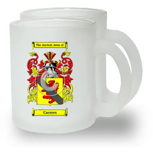 Caceres Pair of Frosted Glass Mugs