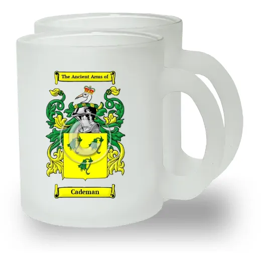 Cademan Pair of Frosted Glass Mugs