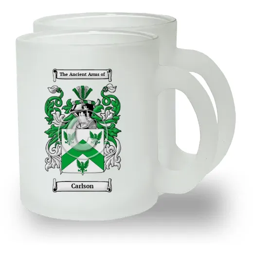 Carlson Pair of Frosted Glass Mugs