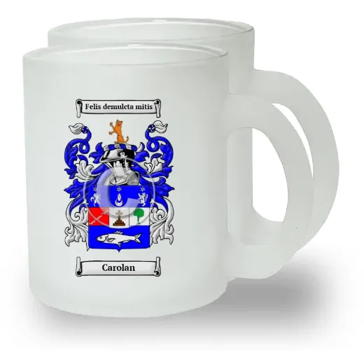 Carolan Pair of Frosted Glass Mugs