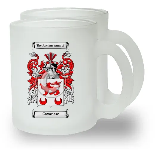 Cavanaw Pair of Frosted Glass Mugs