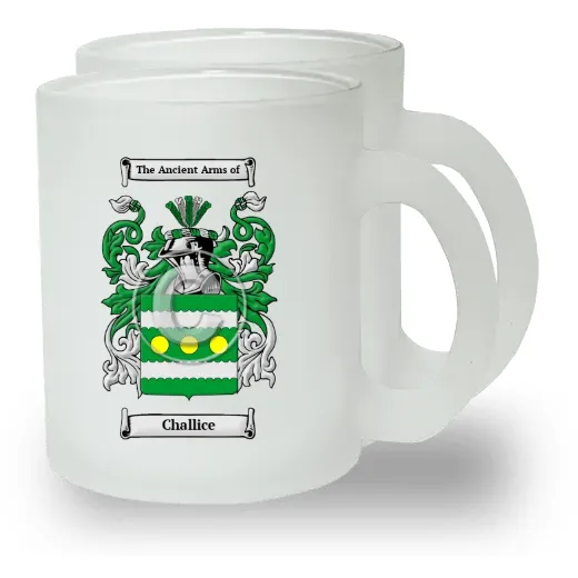 Challice Pair of Frosted Glass Mugs