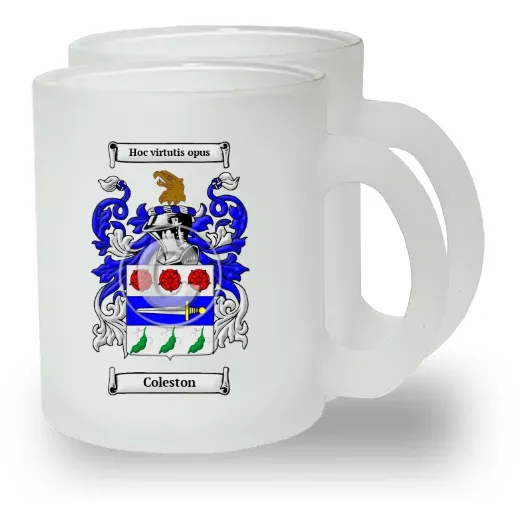 Coleston Pair of Frosted Glass Mugs