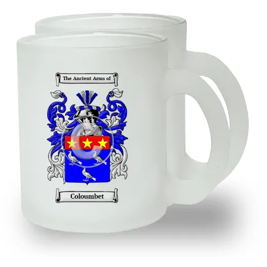 Coloumbet Pair of Frosted Glass Mugs