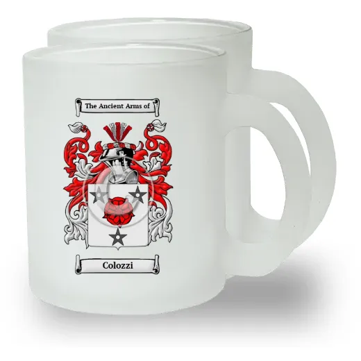 Colozzi Pair of Frosted Glass Mugs