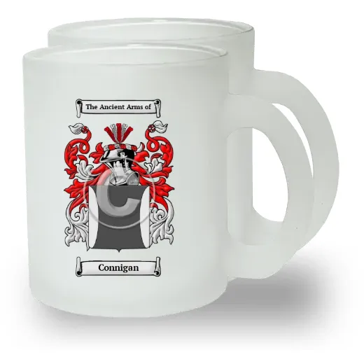 Connigan Pair of Frosted Glass Mugs