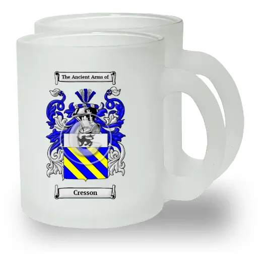 Cresson Pair of Frosted Glass Mugs