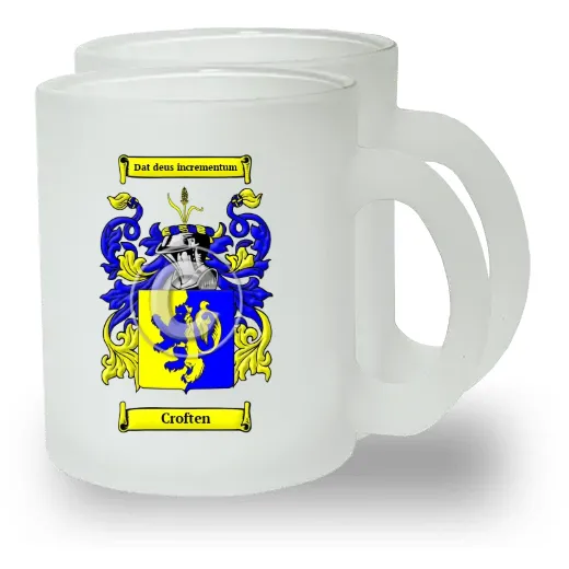 Croften Pair of Frosted Glass Mugs