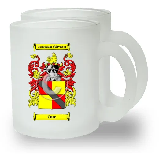 Cure Pair of Frosted Glass Mugs