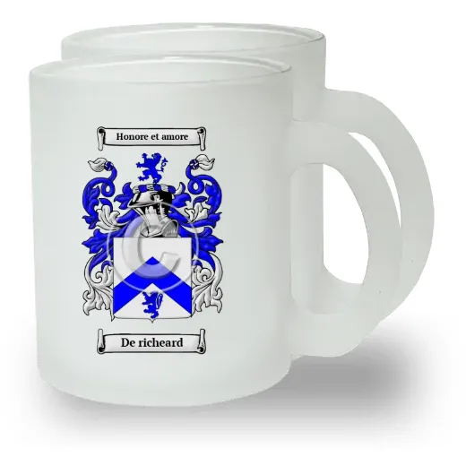De richeard Pair of Frosted Glass Mugs