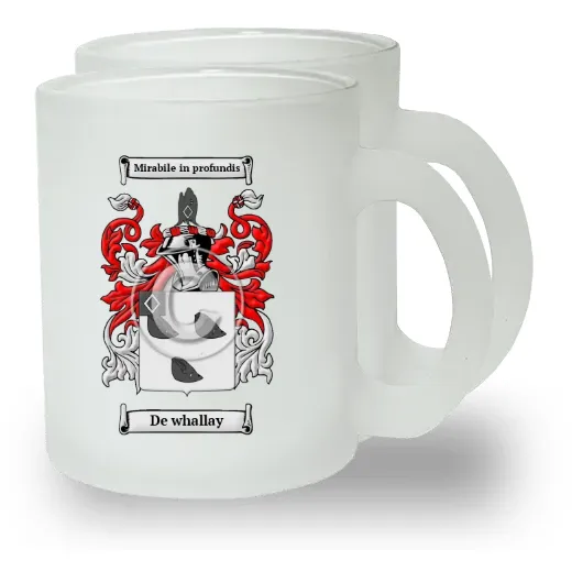 De whallay Pair of Frosted Glass Mugs