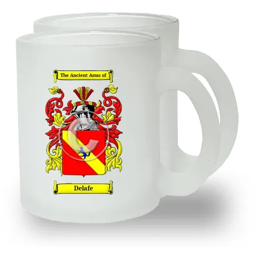 Delafe Pair of Frosted Glass Mugs