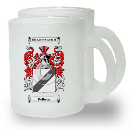 Delbene Pair of Frosted Glass Mugs