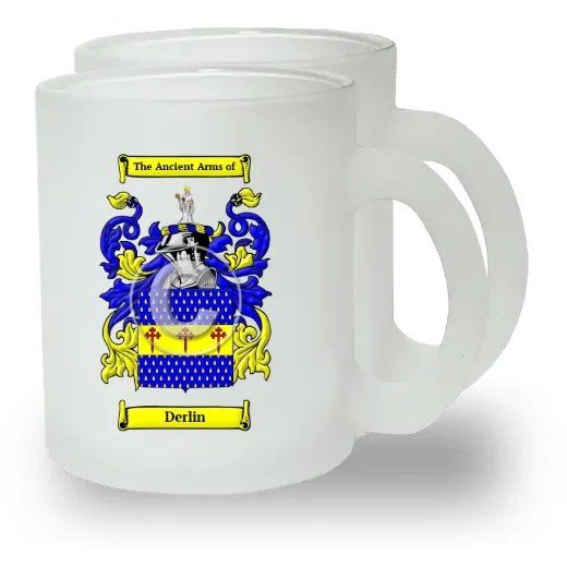 Derlin Pair of Frosted Glass Mugs