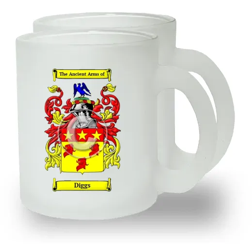 Diggs Pair of Frosted Glass Mugs