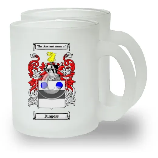 Dingess Pair of Frosted Glass Mugs