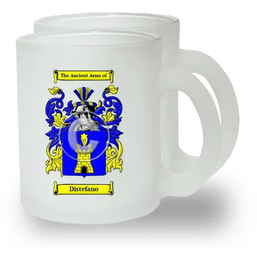 Distefano Pair of Frosted Glass Mugs