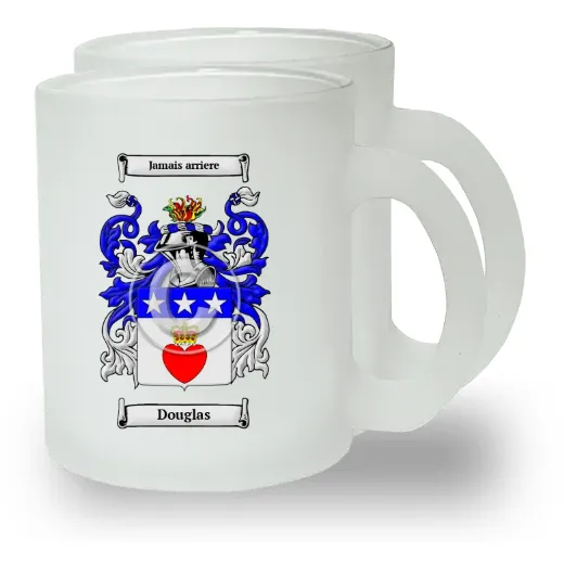 Douglas Pair of Frosted Glass Mugs