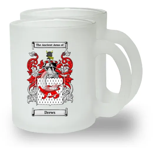 Drews Pair of Frosted Glass Mugs