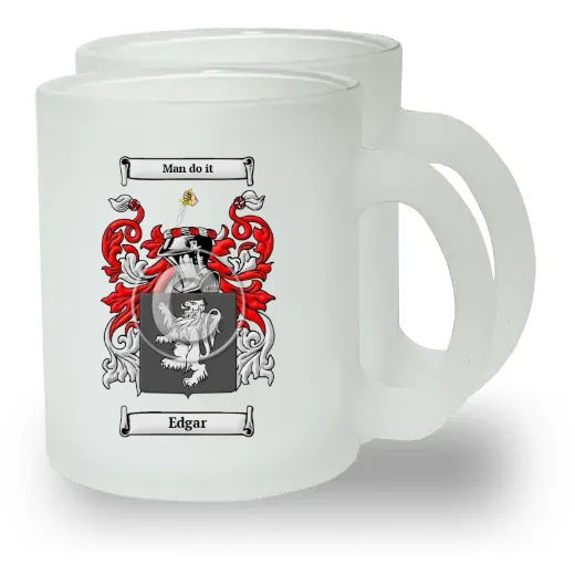 Edgar Pair of Frosted Glass Mugs