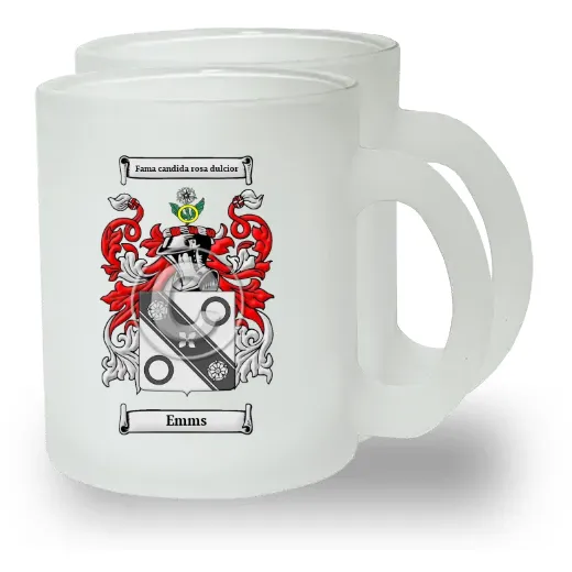 Emms Pair of Frosted Glass Mugs