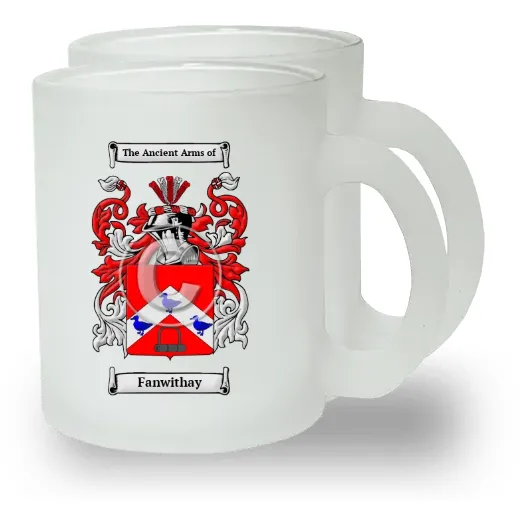 Fanwithay Pair of Frosted Glass Mugs