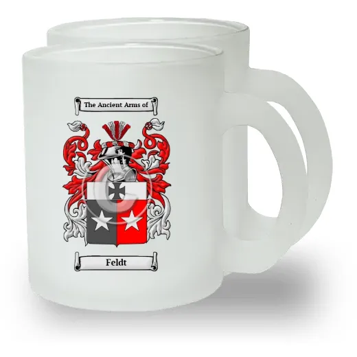 Feldt Pair of Frosted Glass Mugs