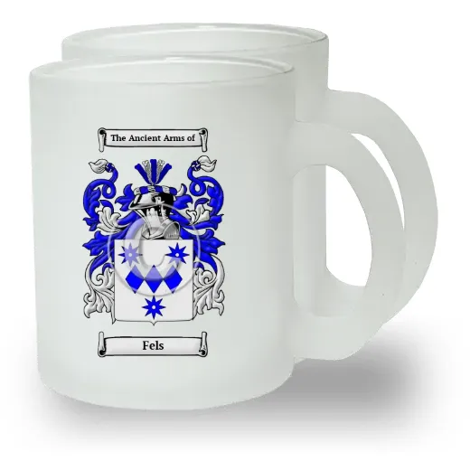 Fels Pair of Frosted Glass Mugs