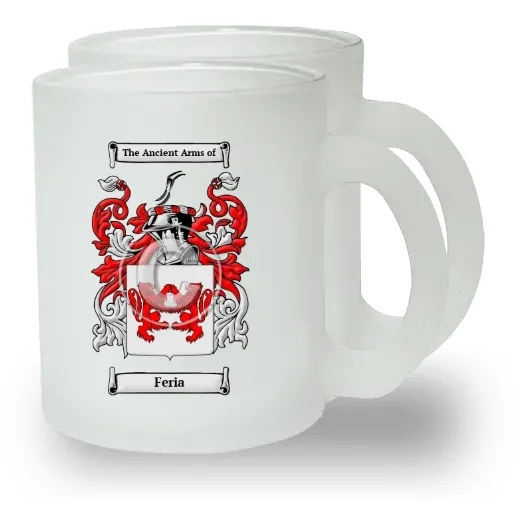 Feria Pair of Frosted Glass Mugs