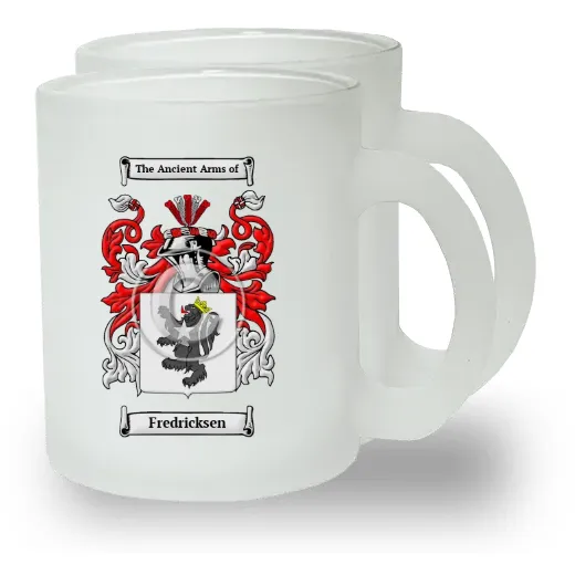 Fredricksen Pair of Frosted Glass Mugs