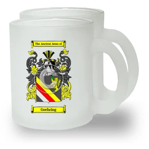 Goehring Pair of Frosted Glass Mugs