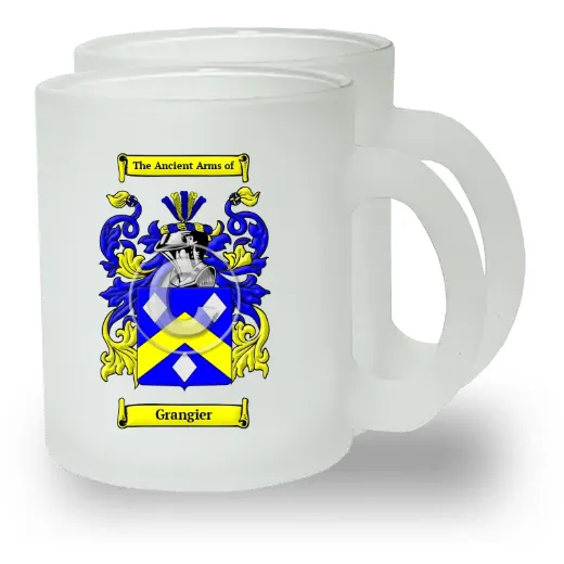 Grangier Pair of Frosted Glass Mugs