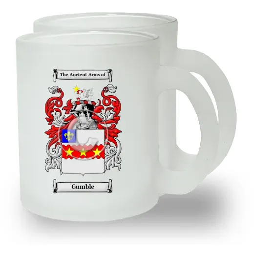 Gumble Pair of Frosted Glass Mugs