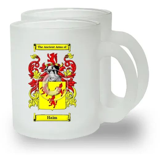 Haim Pair of Frosted Glass Mugs