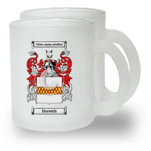 Harwich Pair of Frosted Glass Mugs