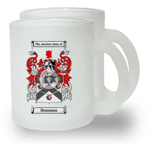 Hensman Pair of Frosted Glass Mugs