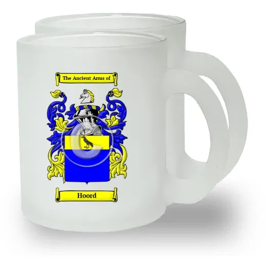 Hoord Pair of Frosted Glass Mugs