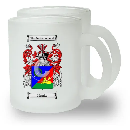 Hunke Pair of Frosted Glass Mugs