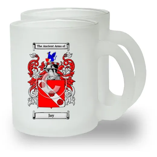 Jay Pair of Frosted Glass Mugs