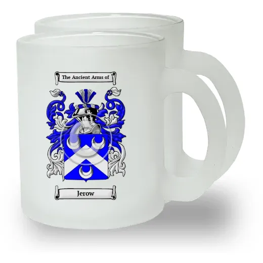 Jerow Pair of Frosted Glass Mugs