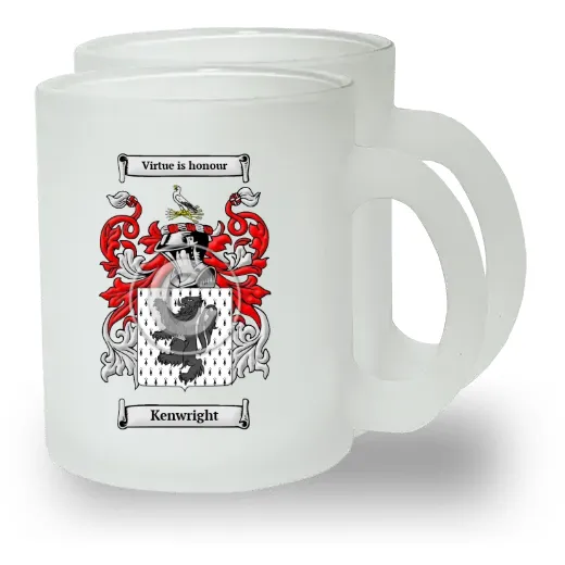 Kenwright Pair of Frosted Glass Mugs