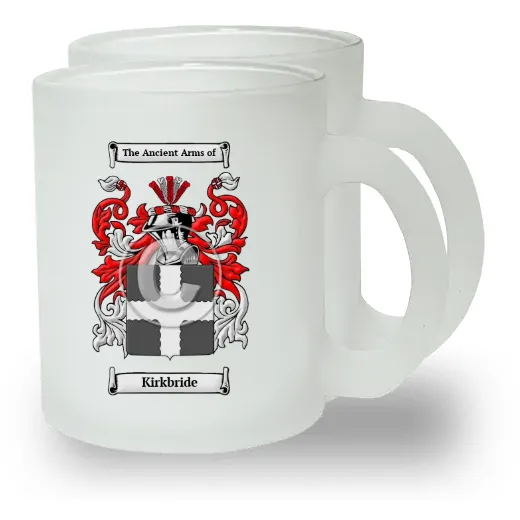 Kirkbride Pair of Frosted Glass Mugs