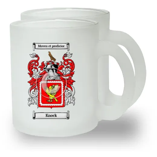 Knock Pair of Frosted Glass Mugs
